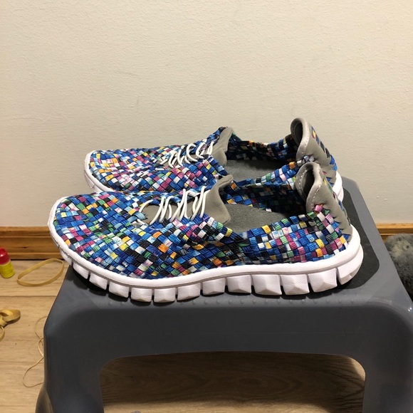 Zee alexis danielle Women’s multi Colorful Woven Sneakers Size 11.5 - Picture 11 of 15